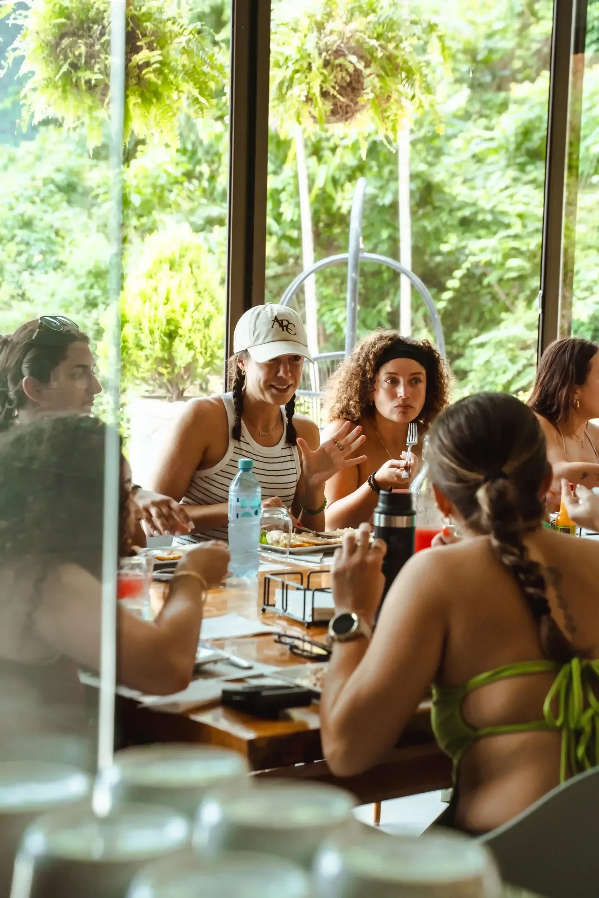 The circle gathered at the retreat